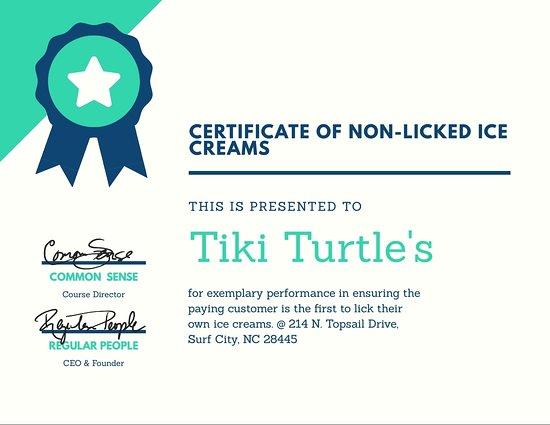 Tiki Turtle's Ice Cream and Mocktails